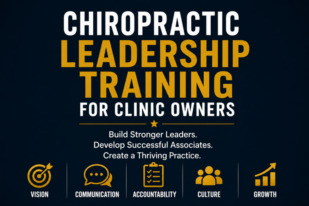 Chiropractic Leadership Training For Clinic Owners